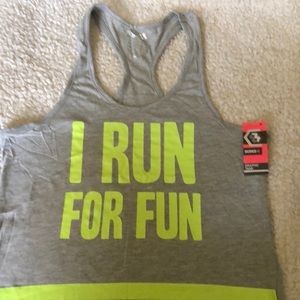 “NWT” “Series 8” Graphic Racerback running T-shirt